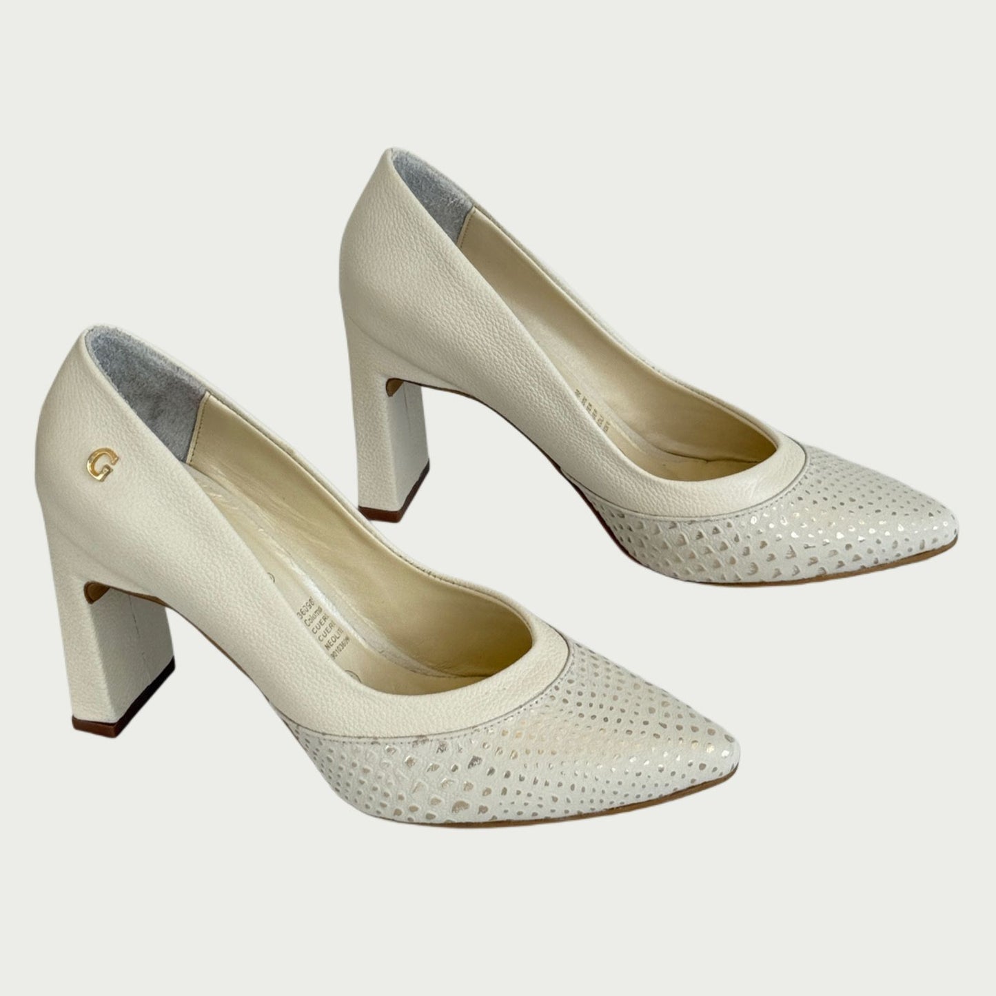 Zapatos en cuero beige Ref: 5756WPDU