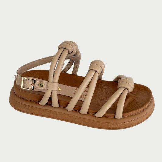 Sandalias en cuero frappe Ref: 1061WP