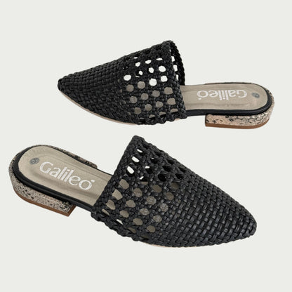 Zueco en cuero negro Ref: 3613NGN34