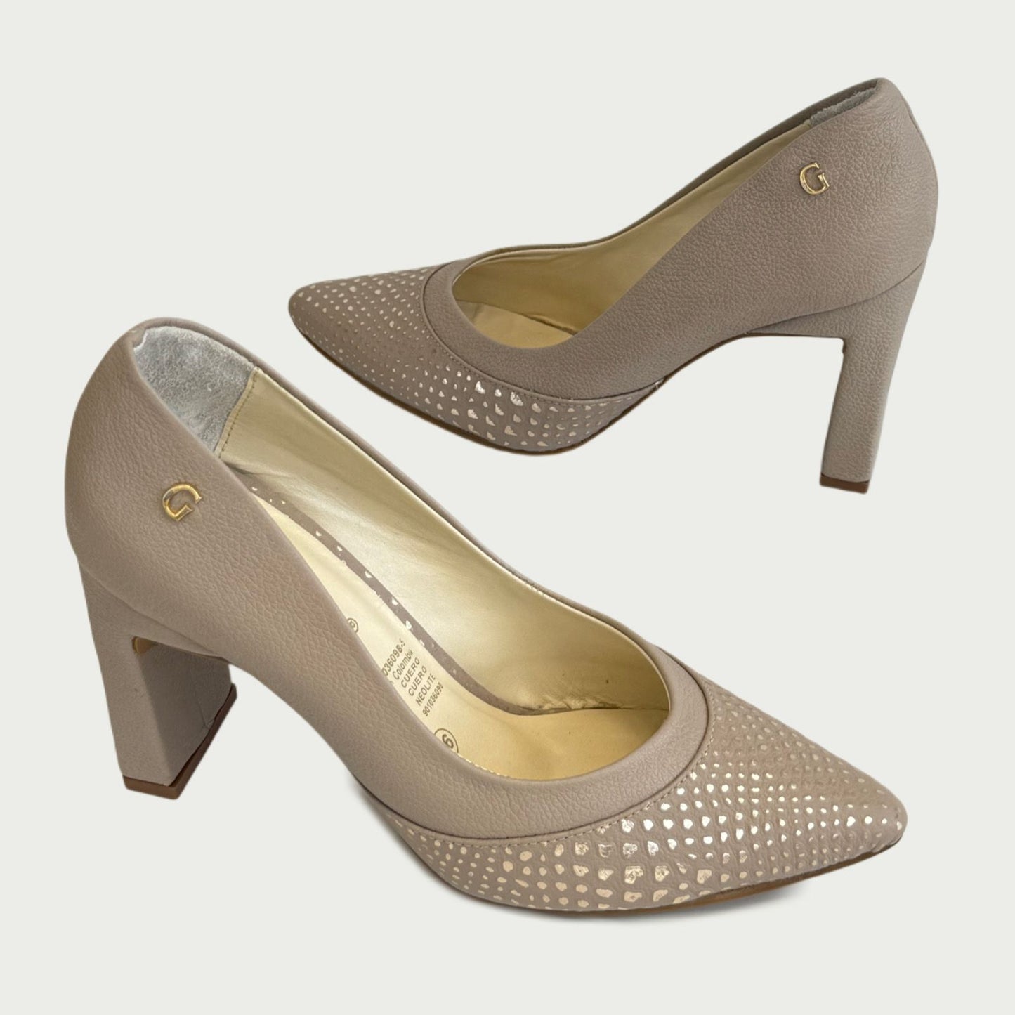 Zapatos en cuero taupe Ref: 5756WPTA