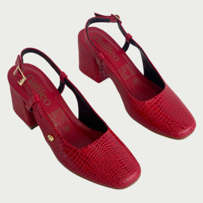 Zapato cuero yacare rojo Rf 5573MPRO - Imagen 2