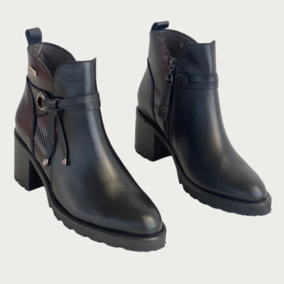 Botin cuero negro Rf 6306NPN - Imagen 2