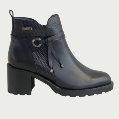 Botin cuero negro Rf 6306NPN