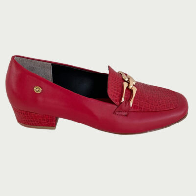 Zapato cuero rojo Rf 5595MPRO