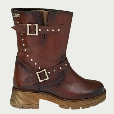 Botas cuero coñac Rf 6400