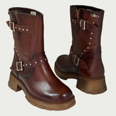 Botas cuero coñac Rf 6400 - Imagen 3