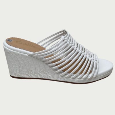 Sandalias cuero blanco Rf 9684