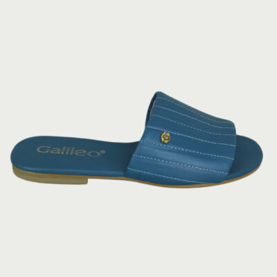 Sandalias cuero azul Rf 7804