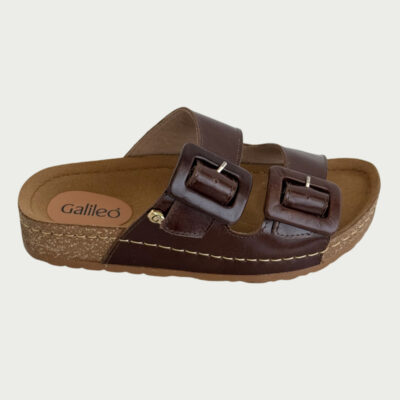 Sandalias cuero canela Rf SK01