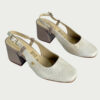 Zapatos en cuero beige x mora en leche Ref: 5573MPER4 - Imagen 2
