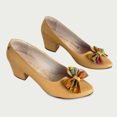 Zapatos en cuero amarillo mantequilla Ref: ZB401A4 - Imagen 2