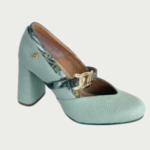 Zapatos en cuero verde menta Ref: 6554NV4