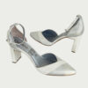 Zapatos en cuero blanco x plata Ref: 4869NGPL9 - Imagen 3