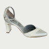 Zapatos en cuero blanco x plata Ref: 4869NGPL9